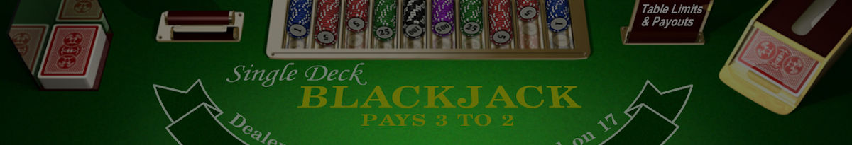 Blackjack med enkeltkortstokk